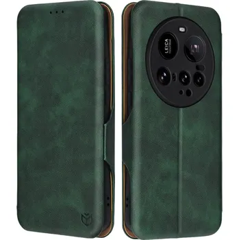 Pouzdro na mobilní telefon Peněženka Techsuit Safe Wallet Plus pro Xiaomi 15 Ultra zelená