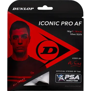 Struna na výplet tenisové rakety Squashový výplet Dunlop Iconic Pro AF Set 1,10 mm