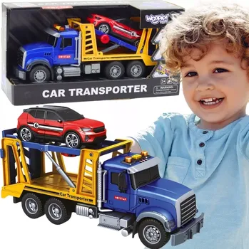 autíčko WOOPIE odtahový kamion s autíčkem, světlo a zvuk