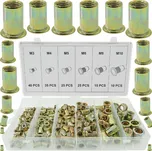 Sada ocelových nýtovacích matic M3-M10 150ks, Verke V06702