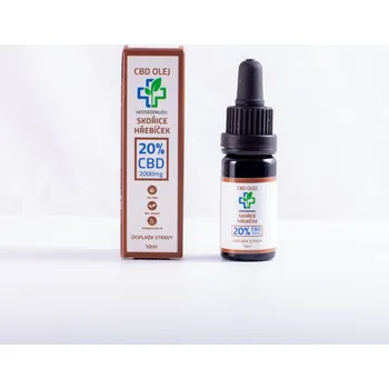 CBD HODSEDOKLIDU CBD Olej 20% bez THC (se skořicí a hřebíčkem)