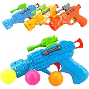 Hračka pro psa Hračka pistole se třemi míčky mix barev 16x12x4 cm