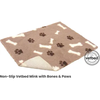 Pelíšek pro psa Vetbed Original Vetbed deka s protiskluzem - světle hnědá se vzorem délka, šířka: 150cm x 100cm
