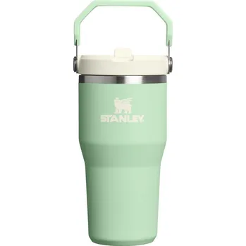Šalvějově zelená termoska z nerezové oceli 600 ml IceFlow™ Flip Straw 2.0 Tumbler Pistachio – Stanley ID_1799724