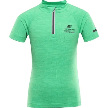 Dětská móda Alpine Pro LATTERO 2 ZELENÁ DĚTSKÉ RYCHLESCHNOUCÍ CYKLO TRIKO 116-122