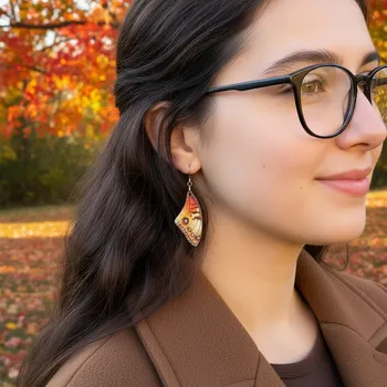 Náušnice art-wood.cz Visací náušnice - křídlo, motýl