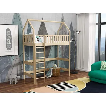 Dětská postel Postel horní spaní Pablo Barva dřeva: Borovice přírodní, Rozměry: 80x180