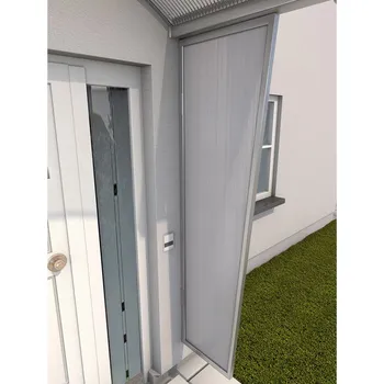 Stříška nad vchodové dveře Gutta Guttavordach boční stěna B1 PC 200 x 60 cm stříbrná / čirá