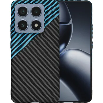 Pouzdro na mobilní telefon Techsuit Carbonite FiberShell pro Xiaomi 14T Pro v modré Pulse