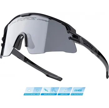 cyklistické brýle Cyklistické brýle FORCE AMBIENT Černá