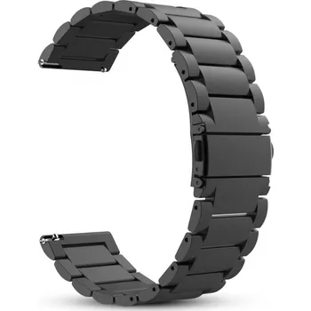 Řemínek na hodinky Techsuit Řemínek 22mm Huawei Watch GT Xiaomi Watch S1 Černý