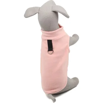 Obleček pro psa Vsepropejska Milo fleecová mikina pro psa Barva: Růžová, Délka zad (cm): 25, Obvod hrudníku: 34 - 38 cm