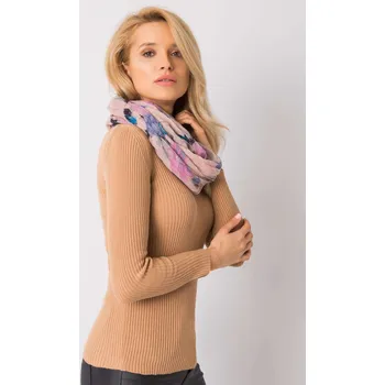 Šátek Factory Price Růžový šátek s květinami Barva: Tmavě růžová, Velikost: ONE SIZE