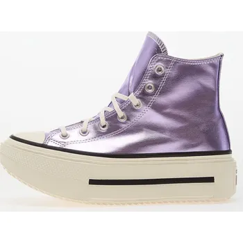 Dámské tenisky Tenisky Converse Chuck Taylor All Star Lift Double Stack Lilac Metallic/ Egret/ Black EUR 37.5