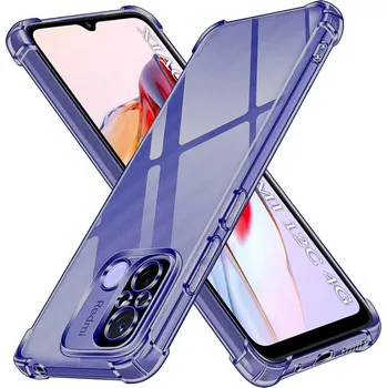 Pouzdro na mobilní telefon Techsuit nárazuvzdorný průhledný silikon Xiaomi Redmi 12C kouřově černý