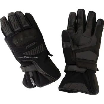 Moto rukavice Cappa Racing Rukavice moto DONINGTON textilní/kožené dlouhé černé 2XL