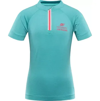 Pánské tričko Dětské rychleschnoucí cyklo tričko ALPINE PRO LATTERO velikost 116-122 ceramic blue