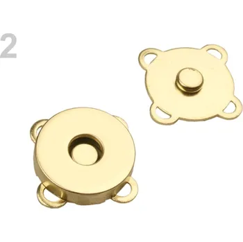 Pro Háčkování Magnetické zapínání 18 mm zlaté