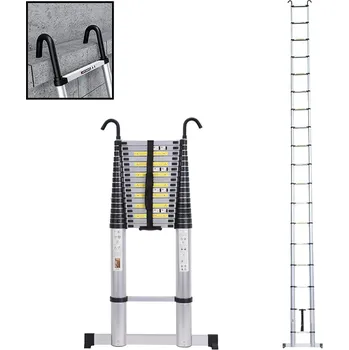 Žebřík MXM Teleskopický žebřík s háky - 7m, hliníkový