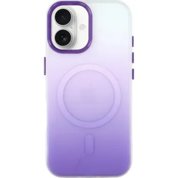 Pouzdro na mobilní telefon Ochranný kryt s barevným přechodem a MagSafe pro iPhone 17 - fialový