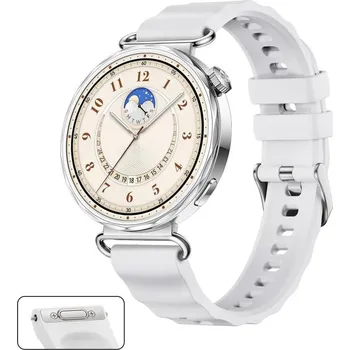 Příslušenství k chytrým hodinkám eses Silikonový řemínek pro Huawei Watch GT 5 41mm a GT 6 41mm - Bílý, OneClick