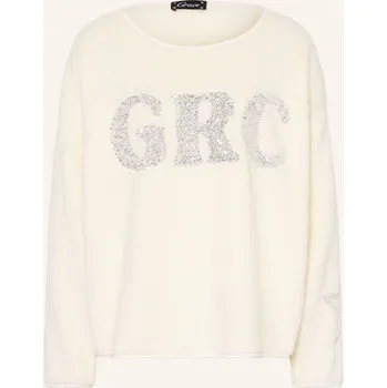 Dámská mikina Grace Dámský Fleecový Svetr S Flitry, režná, 38