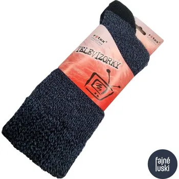Rotex Vysočina Televizorky pánské teplé ponožky 45-47 modrá
