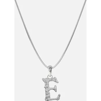 Náhrdelník E FOR EDGY, stříbrná -