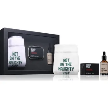 Péče o vousy Zew For Men Not Naughty Lumberjack Zew For Men Beard Soap mýdlo na vousy 85 ml + Zew For Men Beard Oil hydratační olej na vousy 30 ml + Zew For Men Socks Naughty ponožky 1 pair
