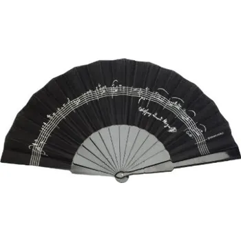 Karnevalový doplněk Vějíř PARTITURA MOZART černý