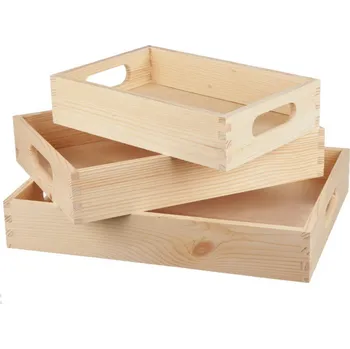 Galanteriadrew Dřevěný podnos 3v1 – snídaňový set z přírodního dřeva