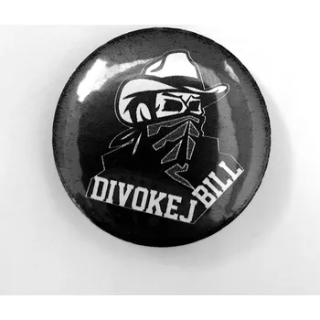 Placka Divokej Bill - kovboj černá - Černá
