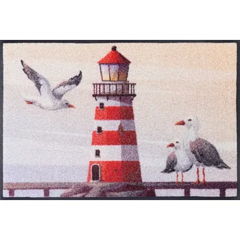 Rohožka wash+dry DVEŘNÍ ROHOŽKA, 50/75 cm, béžová - Online Only koberce & rohožky - 004336075389