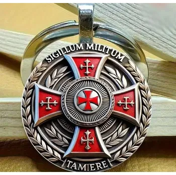 Přívěšek na klíče kříž templářů