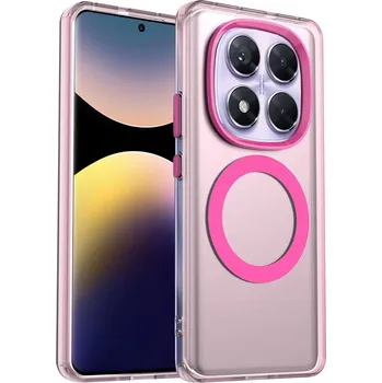 Pouzdro na mobilní telefon Techsuit CandyCase MagSafe pro Xiaomi Redmi Note 14 Pro 5G Poco X7 růžová