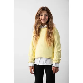 Dívčí oblečení Dětský svetr Coccodrillo ZC5172101FGJ zlatá 10Y, vel. 128