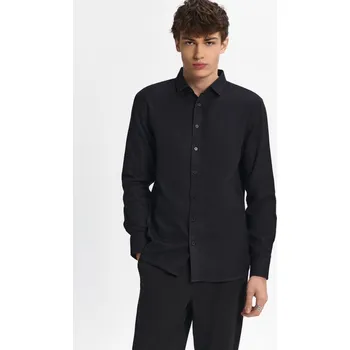 Pánská košile Košile s dlouhým rukávem - L - House - černá - 616HO-99X