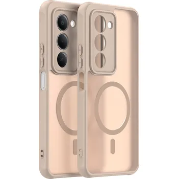 Pouzdro na mobilní telefon Techsuit HaloFrost II MagSafe pro Xiaomi Redmi 15 4G / 5G zlatý