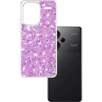 Pouzdro na mobilní telefon Techsuit Třpytivý Xiaomi Redmi Note 13 Pro+ 5G Purpurová