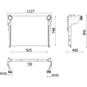 Motor automobilu MAHLE Chladič vzduchu intercooler MAO CI 717 000P + DOPRAVA ZDARMA!