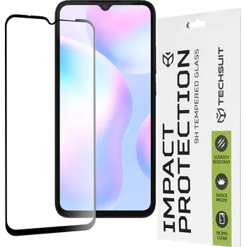 Techsuit 111D Celolepené sklo Xiaomi Redmi 9/9A/9AT/9C/10A/A1/A2 Černé