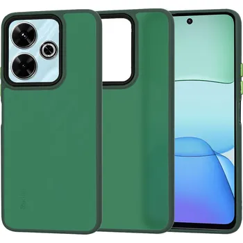 Pouzdro na mobilní telefon Techsuit HaloFrost Series Xiaomi Redmi 13 Poco M6 4G Mitternachtsgrün