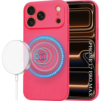 Pouzdro na mobilní telefon Techsuit SoftFlex MagSafe pro iPhone 17 Pro Max růžová