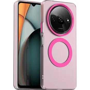 Pouzdro na mobilní telefon Techsuit CandyCase MagSafe pro Xiaomi Redmi A3 Redmi A3x růžová