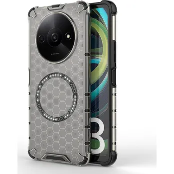 Pouzdro na mobilní telefon Techsuit HoneyComb Shield MagSafe pro Xiaomi Redmi A3 Redmi A3x černá