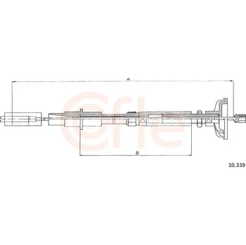 Spojkové lanko COFLE Tažné lanko, ovládání spojky 10.339-D
