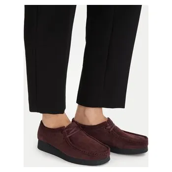 Dámské polobotky Polobotky Clarks WallabeeEVOSh 26184611 Bordó 37_5