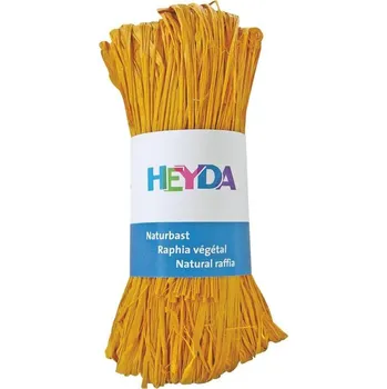 Stuha Provázek přírodní lýko - žlutý