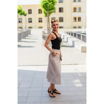 Dámská sukně Tedy's Kalhotová sukně Barva: šedobéžová, Velikost: 38