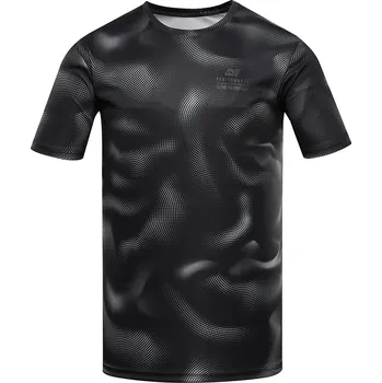 Pánské tričko Alpine Pro QUATR ČERNÁ PÁNSKÉ RYCHLESCHNOUCÍ TRIKO S COOL DRY XS